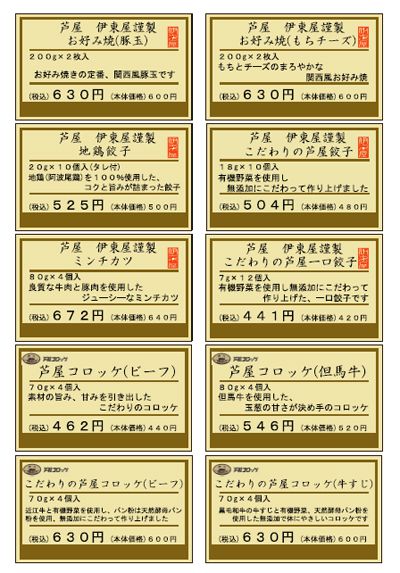 プライスカード